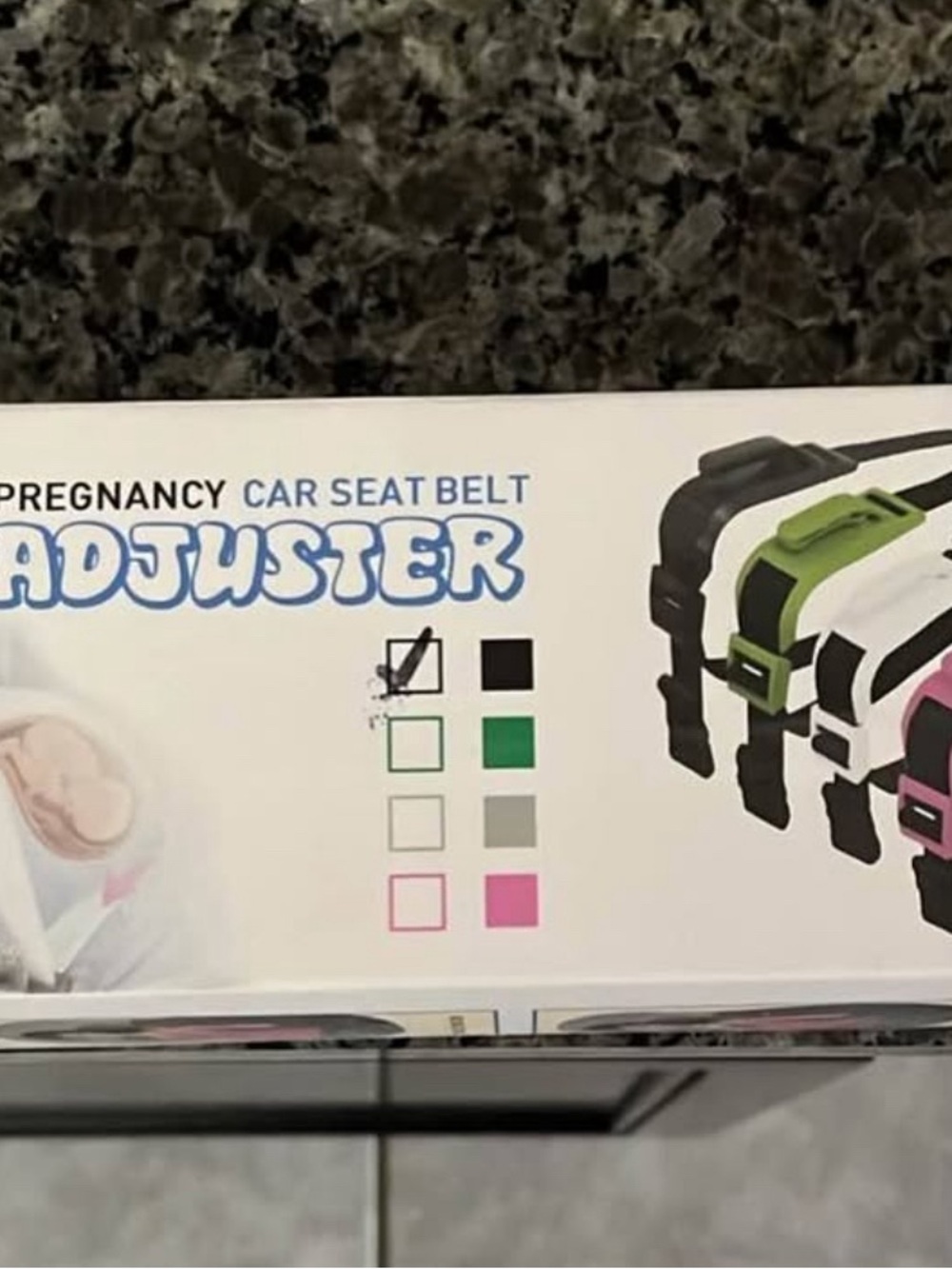 Pregnancy Car Seat Belt Adjuster - Black